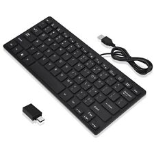 100% Brand New Premium Real 78 Keys Mini USB Wired Keyboard With Type-C Adapter picture