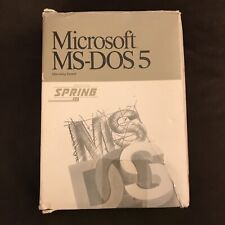 Used Microsoft MS-DOS 5.0 Operating System In Original Box 1991 picture