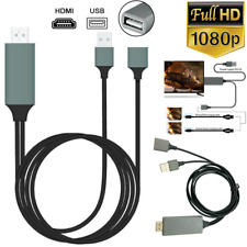 USB HDMI Mirroring Cable 6FT Phone To Digital TV HDTV Adapter For iPhone Android picture