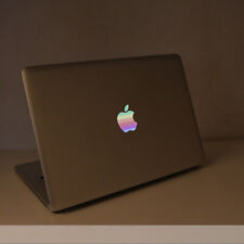 80s' Apple Rainbow Logo Transparent Sticker MacBook Air 11