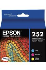 New Epson 252 Black/Cyan/Magenta/Yellow Ink Cartridge Genuine OEM EXP. 01/2026 picture