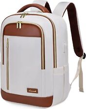 LOVEVOOK Laptop Backpack for Women, Business Travel 15.6 Inch, Beige Brown  picture