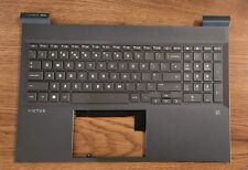 Genuine OEM HP Victus 16-D 16-E Palmrest Cover Keyboard UK Backlit - M54738-031 picture