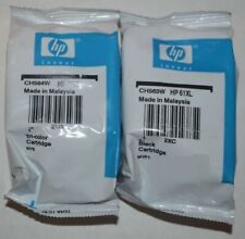 2 Genuine Original OEM Sealed HP 61XL Black & 61XL Color Inks 2023 SEALED BAG picture