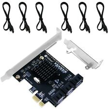 PCIE 3.0 X1 to 6-Ports 6Gbps Max Speed SATA III Expansion Card, ASMedia ASM11... picture