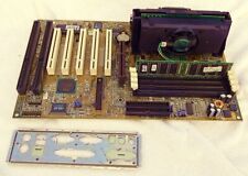 ASUS P2B-F REV 1.00 Motherboard, W/ 2 ISA , 5x PCI, Pent 450,  256mb, I/O Shield picture