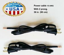 5 X DIY 3FT  18 AWG - 15Amp Cooper, AC POWER CORD. 2 Prong  any electric use.   picture
