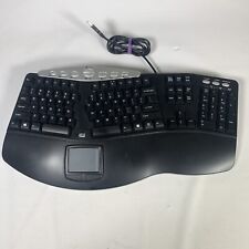 ADESSO PCK-308UB BLACK Wired Ergonomic Contoured Multimedia Touchpad Keyboard picture