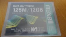 NEW SEALED MAXELL DDS3 4mm DATA Cartridge 125M/12Gb HS4/125S picture