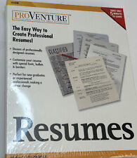  1999 Proventure Resumes Professional Resume Windows CD-ROM Factory Sealed  picture