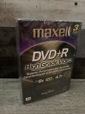 Maxell 3 Pack RW DVD+R High Grade Video~Advanced Scratch Resistant Surface picture