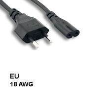 KNTK 6' European Non-Polarized AC Power Cable IEC-60320 C7 to EU CEE 7/16 18AWG picture