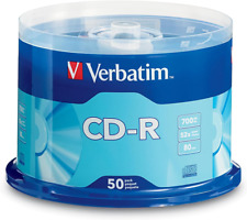 CD-R Blank Discs 700MB 80 Minutes 52X Recordable Disc for Data and Music - 50 Pa picture
