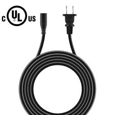 6ft UL AC Power Cord Cable For ONN. 100008734 100008736 2 Prong Power Lead Mains picture