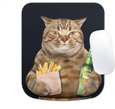 Funny Cat Mouse Pad, Ergonomic Mouse Pad with Wrist Support, Memory Foam picture