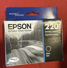 Genuine Epson 220 Black Ink Cartridge Standard Yield T220120 Exp 08/26 -Sealed picture