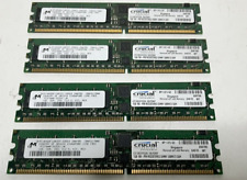 LOT 4X 1GB HP 373029-851 MICRON MT18VDDF12872Y-40BD3 PC2700R REGISTERED MEMORY picture