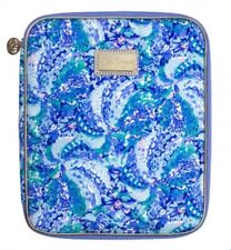 Lily Pulitzer Notebook Agenda Folio Laptop Organizer Wave After Wave Blue NWT picture