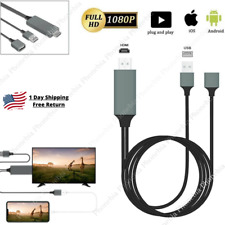 1080P HDMI Mirroring Cable 6FT Phone to TV HDTV Adapter For iPhone iPad Android picture