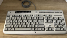 Genuine HP 5187 Silver Multimedia Keyboard Wired PS/2 5187-7583 5V 50MA picture