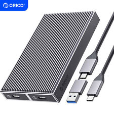 ORICO Dual M.2 NVMe SATA SSD Enclosure 10Gbps USB C to M.2 Adapter for M.2 SSD picture