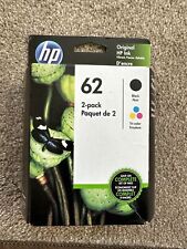Genuine HP 62 XL Black & 62 Tri-Color Ink Catridges 2 Pack (N9H67FN) EXIRED 9/23 picture
