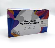 Hallolux Premium Toner Cartridge 55 4 Pcs Black Cyan Magenta Yellow LBP663CDW picture