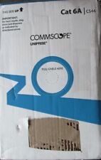 NEW 1000ft PULL BOX COMMSCOPE UNIPRISE CAT6A CS44 ETHERNET CABLE BLUE picture