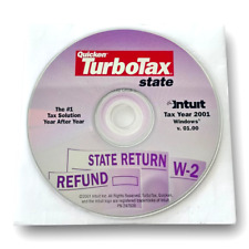 Intuit Quicken TurboTax State Tax Year 2001 Refund State Return W-2 picture