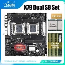 X79 S8 Dual CPU Motherboard Combo Set With Xeon E5 2689 CPU & 8*8GB DDR3 ECC RAM picture