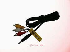 3 RCA AV TV Audio Video Cable For All Sony HandyCam DCR HDR CCD Series Camcorder picture