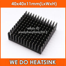 WE DO HEATSINK 10pcs 40mm x 40mm x 10mm Aluminum Heatsink (Black) picture