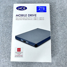 Lacie Mobile External Portable Hard Drive 2TB USB-C NEW Model STHG2000402 Gray picture