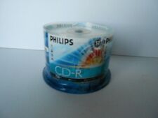 Philips CD-R 52X 80Min 700MB Blank Media Disc Spindle-Pack 50 CDR CD Burn Data picture