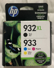 HP 932XL Black & 933 Color Ink Set N9H62FN CN053AN & N9H56FN Genuine Sealed Box picture