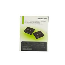 Iogear GUCE64 USB 2.0 4-Port BoostLinq Ethernet Extender Black New Sealed Box picture