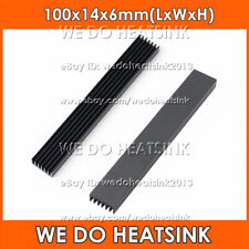 100x14x6mm With or Without Tape Black Extruded Long WE DO HeatSink Cooler picture