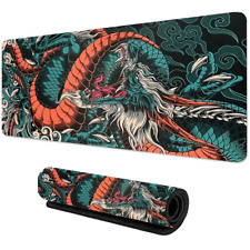 Gaming Mousepad Japanese Dragon Large XXL Keyboard Gamer Mouse Pad on the Table  picture