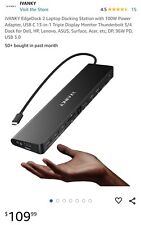 iVANKY EdgeDock 2 Laptop Docking Station with 100W Power Adapter, USB C 13-in-1 picture