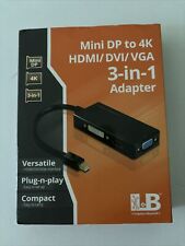 SIIG Mini DisplayPort to 4K HDMI/ DVI/VGA 3-in-1 Adapter picture