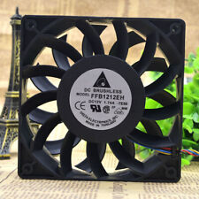 1pc Delta FFB1212EH 12V 1.74A 12025 12CM 4-wire Double Ball  Cooling Fan picture