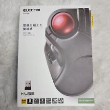 ELECOM HUGE Trackball Mouse, 2.4GHz Wireless, Finger Control, 8-Button M-HT1DRBK picture