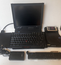 IBM Thinkpad 701CS Laptop Butterfly Keyboard Win3.1 CD/Floppy Drive/Dock/Charger picture