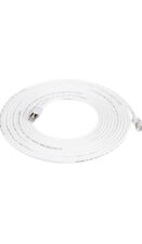 Amazon RJ45 Cat 7 High-Speed Gigabit Ethernet Patch Internet Cable White 20 Ft picture