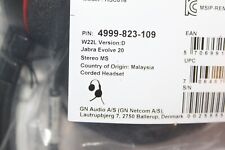 Jabra Evolve 20 Stereo Headset - Black picture