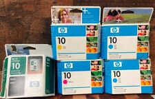 NEW Lot of 5 Genuine HP 10 C4841A C4842A C4843A C4844AN Ink Cartridges EXPIRED picture