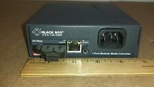 Black Box LE7401A-R2 1-Port Modular Media Converter 0.3A/0.15A 120/240V 100mBps  picture
