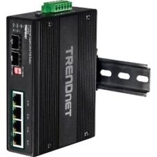 TRENDnet TI-UPG62 6-Port Hardened Industrial Gigabit Ultra PoE DIN-Rail Switch picture
