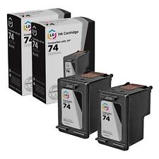 LD Reman Replacement Ink Cartridges for HP CB335WN (HP 74) Black (2 pack) picture