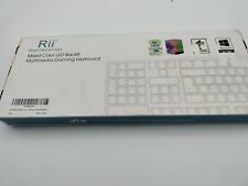 Rii RK100+ (8541666786) Rainbow LED Backlit Wired Gaming Keyboard picture
